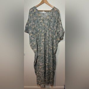 Natural Life Floral Maxi Dress Size L/XL | Boho | Hippie | Festival | Feminine
